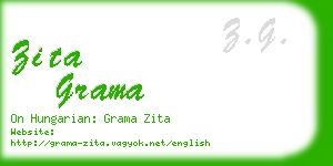 zita grama business card